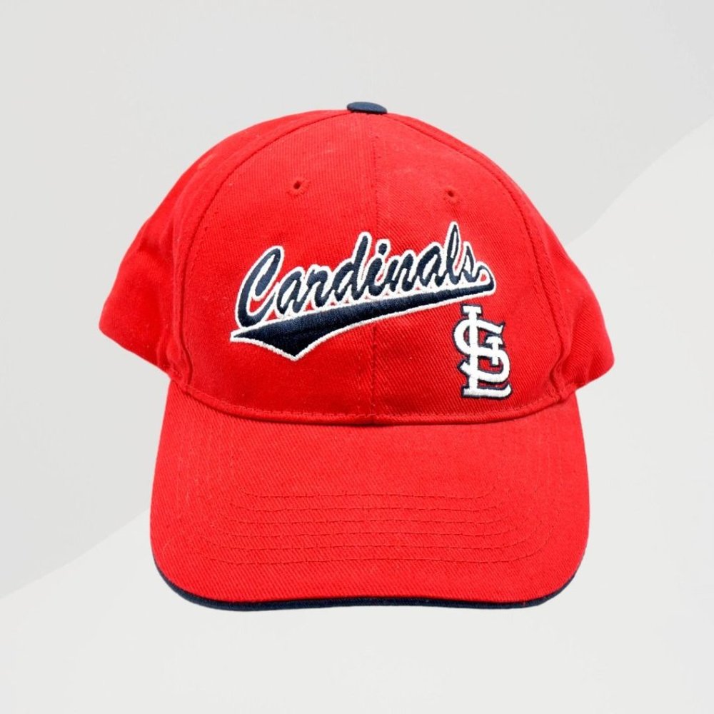 Cardinals STL Hat Cap Strap Back Red Blue White Embroidered One Size